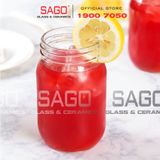  LIBBEY 92103 - Ly Thủy Tinh Kiểu Hũ Libbey Drinking Jar 473ml | Nhập Khẩu USA 