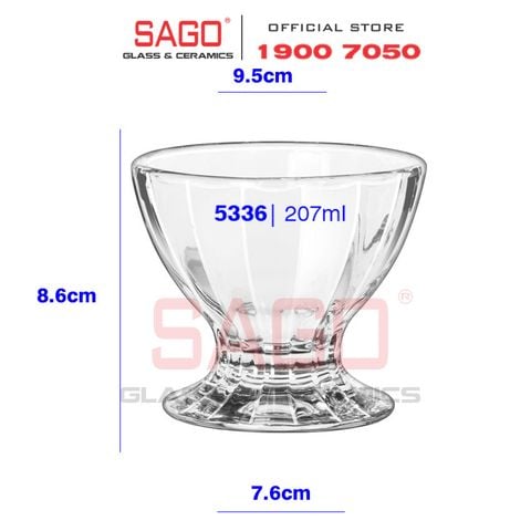  LIBBEY 5336 - Ly thủy tinh Libbey Tara Fountainware Sundae Dish 207ml | Nhập Khẩu USA 