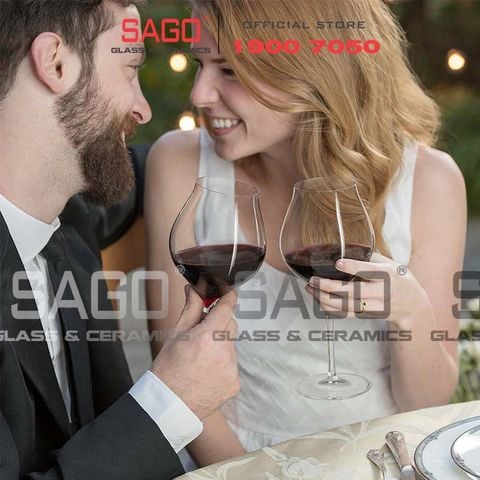  Luigi Bormioli A11835 - Ly thủy tinh Pha Lê Luigi Bormioli Vinea Corvina Amarone Crystal Glasses 600ml | Nhập Khẩu Italy 