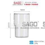  DELI GPB53 - Ly Thủy Tinh Deli Glasses Eco Borosilicate Hight Ball Glass Cup 400ml | Thủy Tinh Cao Cấp 