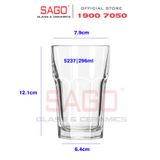  LIBBEY 15237 - Ly Thủy Tinh Cường Lực Libbey Gibraltar Beverage DuraTuff 296ml | Thủy Tinh Cao Cấp 