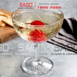  LIBBEY 929799 - Ly Thủy Tinh Libbey Hobstar Coupe 250ml | Nhập Khẩu E.U 
