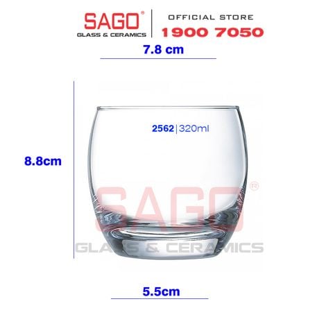  Luminarc G2562 - Ly Thủy Tinh Luminarc Salto 320ml | Thủy Tinh Cao Cấp 