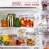  Luigi Bormioli 11961 - Hũ thủy tinh Pha Lê Luigi Bormioli LOCK EAT TERR HP10285 TAP Crystal Glasses 257ml | Nhập Khẩu Italy 