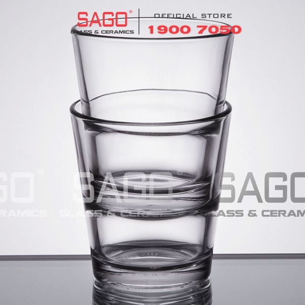  LIBBEY 15763 - Ly Thủy Tinh Libbey Stacking Rocks 207ml | Thủy Tinh Cường Lực Nhập Khẩu U.S 