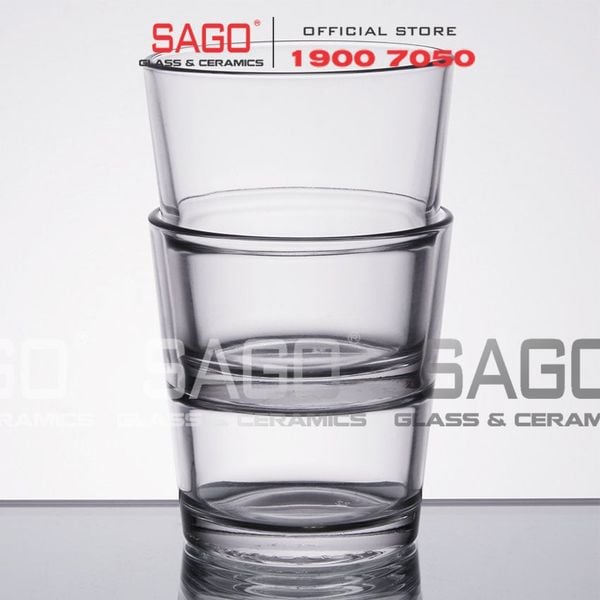  LIBBEY 15769 - Ly Thủy Tinh Libbey Stacking Dof 12 Oz 355ml | Thủy Tinh Cường Lực Nhập khẩu U.S 