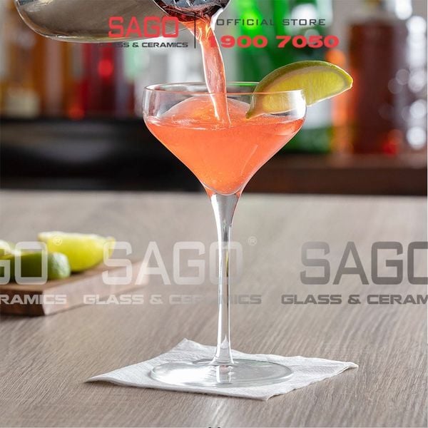  LIBBEY 9328 - Ly Thủy Tinh Libbey Master Reserve Prism Coupe 177ml | Nhập Khẩu USA 