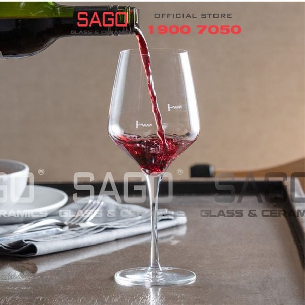  LIBBEY 9323 - Ly Thủy Tinh Libbey Prism Wine 16 Oz 473ml | Nhập Khẩu USA 