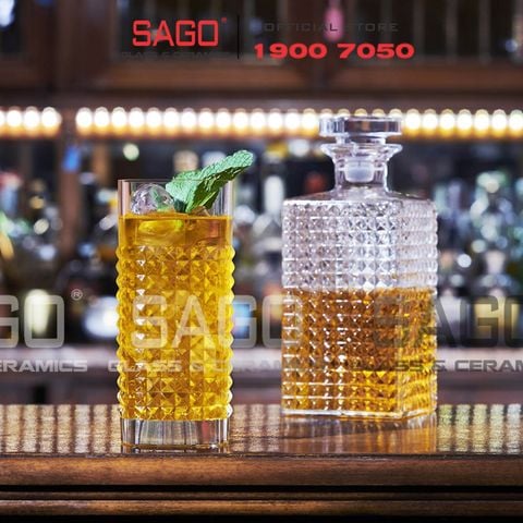  Luigi Bormioli 12419/02 - Ly thủy tinh Pha Lê Luigi Bormioli Tumbler Elixir Hi-Ball Crystal Glasses 480ml | Nhập Khẩu Italy 