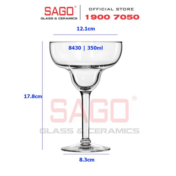  LIBBEY 8430 - Ly Thủy Tinh Libbey Citation Gourmet Coupette Margarita 350ml | Nhập Khẩu USA 