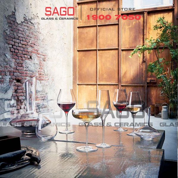  Luigi Bormioli A11835 - Ly thủy tinh Pha Lê Luigi Bormioli Vinea Corvina Amarone Crystal Glasses 600ml | Nhập Khẩu Italy 