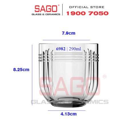  LIBBEY 826982 - Ly Thủy Tinh Libbey The Gats Rocks 290ml | Nhập Khẩu E.U 