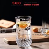  Deli KB049-1 - Ly thủy tinh Deli Whisky Carats Glass Long Drink 320ml | Thủy Tinh Cao Cấp 