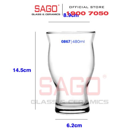  Pasabahce 420867 - Ly Thủy Tinh Pasabahce Revival 480ml  | Nhập Khẩu Thổ Nhĩ Kỳ 