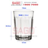  LIBBEY 15640 - Ly Thủy Tinh Libbey Paneled Tumbler Juice 266ml | Thủy Tinh Cao cấp 
