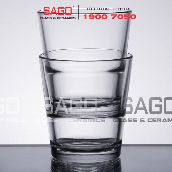  LIBBEY 15766 - Ly Thủy Tinh Libbey Stacking Dof 9 Oz 266ml | Thủy Tinh Cường Lực Nhập khẩu U.S 