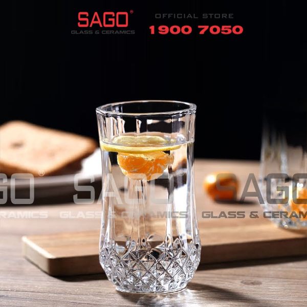  Deli KB049-2 - Ly thủy tinh Deli Whisky Carats Glass Long Drink 235ml | Thủy Tinh Cao Cấp 