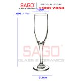  LIBBEY 3796 - Ly Thủy Tinh Libbey Embassy Royale Tall Flute 177ml | Thủy Tinh Cao Cấp 