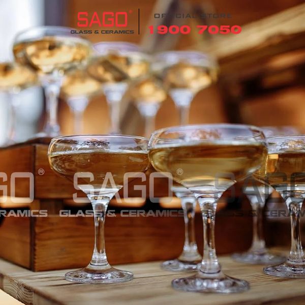  Pasabahce 44136 - Ly Thủy Tinh Pasabahce Capri Bistro Coupe Glass 270ml | Nhập Khẩu Thổ Nhĩ Kỳ 