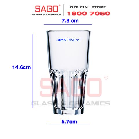  Luminarc G3655 - Ly Thủy Tinh Luminarc Granity 360ml | Thủy Tinh Cao Cấp 