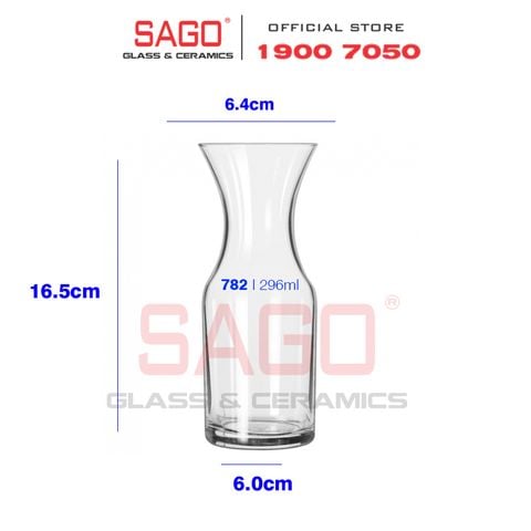  LIBBEY 782 - Bình Rót Thủy Tinh Libbey Decanter 296ml | Nhập Khẩu USA 