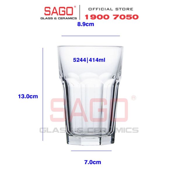  LIBBEY 15244 - Ly Thủy Tinh Cường Lực Libbey Gibraltar Beverage DuraTuff 414ml | Thủy Tinh Cao Cấp 
