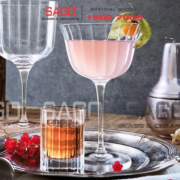  Luigi Bormioli 12940/02 - Ly thủy tinh Pha Lê Luigi Bormioli Bach Retro Fizz Crystal Glasses 237ml | Nhập Khẩu Italy 