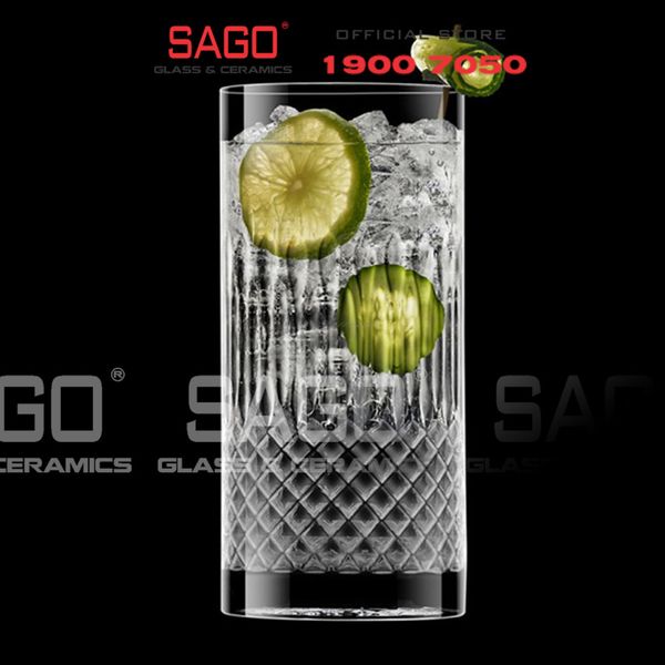  Luigi Bormioli 12770/02 - Ly thủy tinh Pha Lê Luigi Bormioli Tumbler Diamante Bevera Crystal Glasses 480ml | Nhập Khẩu Italy 
