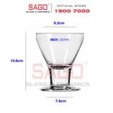  LIBBEY 3824 - Ly Thủy Tinh Libbey Catalina Rocks 207ml | Nhập Khẩu USA 