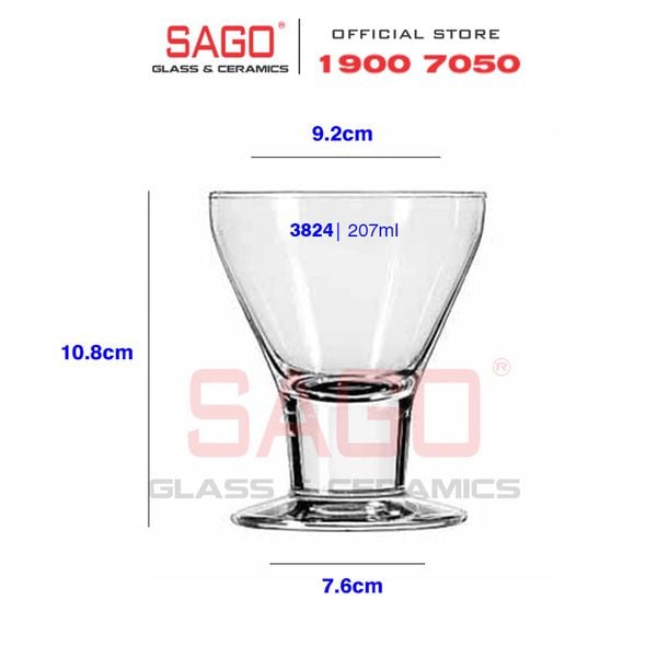  LIBBEY 3824 - Ly Thủy Tinh Libbey Catalina Rocks 207ml | Nhập Khẩu USA 