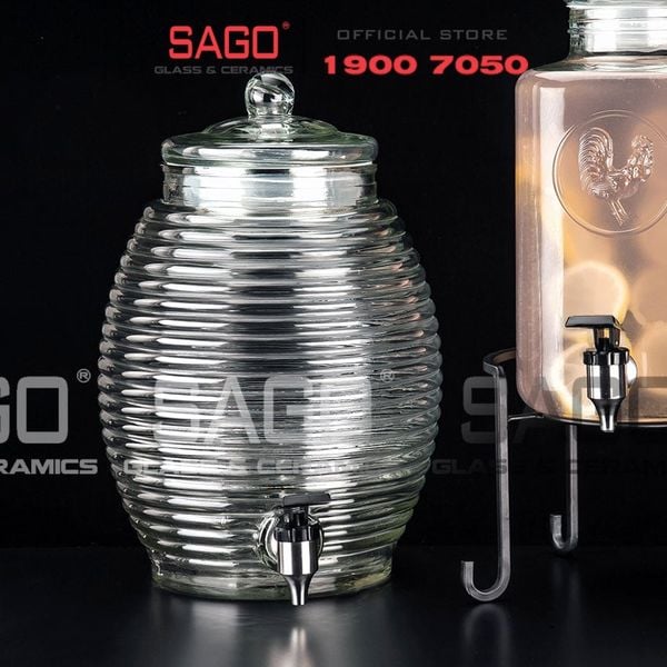  LIBBEY 92165 - Bình Thủy Tinh Libbey Beehive Beverage Dispenser 10 lít | Nhập Khẩu U.S 