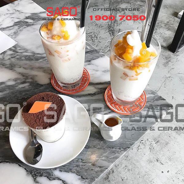  Lucky 100312 - Ly Thủy Tinh Lucky Bầu Cao 350ml | Nhập Khẩu Thái Lan 