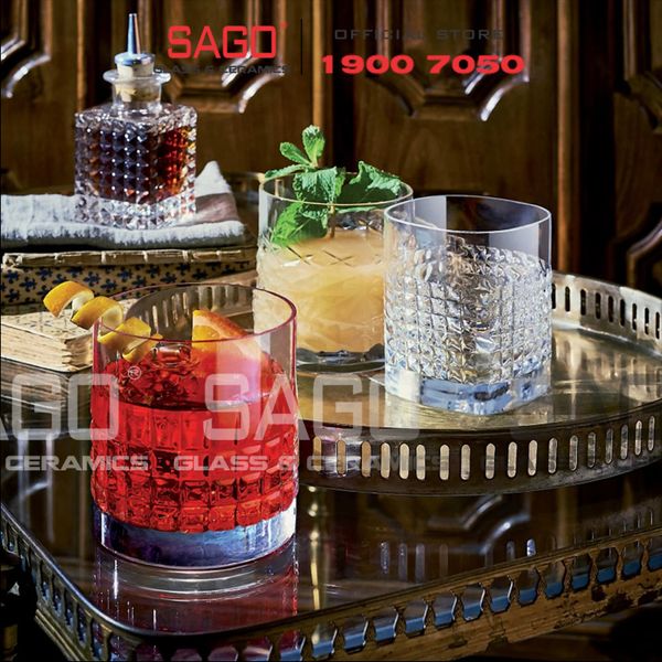  Luigi Bormioli 12344/02 - Ly thủy tinh Pha Lê Luigi Bormioli Tumbler Elixir DOF Crystal Glasses 380ml | Nhập Khẩu Italy 