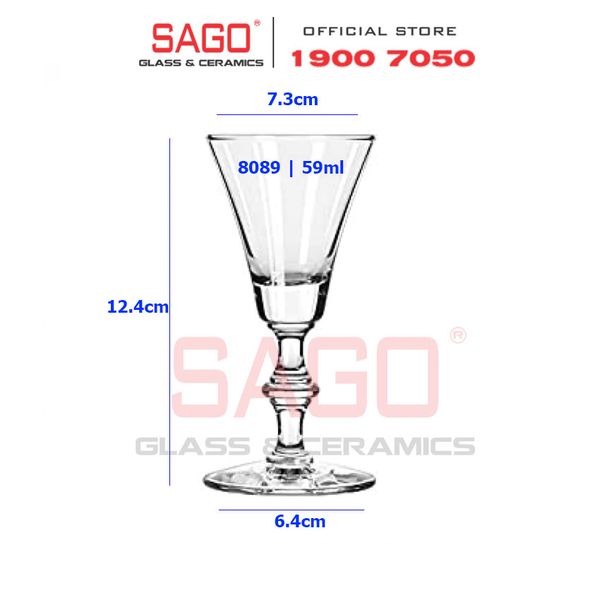  LIBBEY 8089 - Ly Thủy Tinh Libbey Georgian Sherry 59ml | Nhập Khẩu USA 
