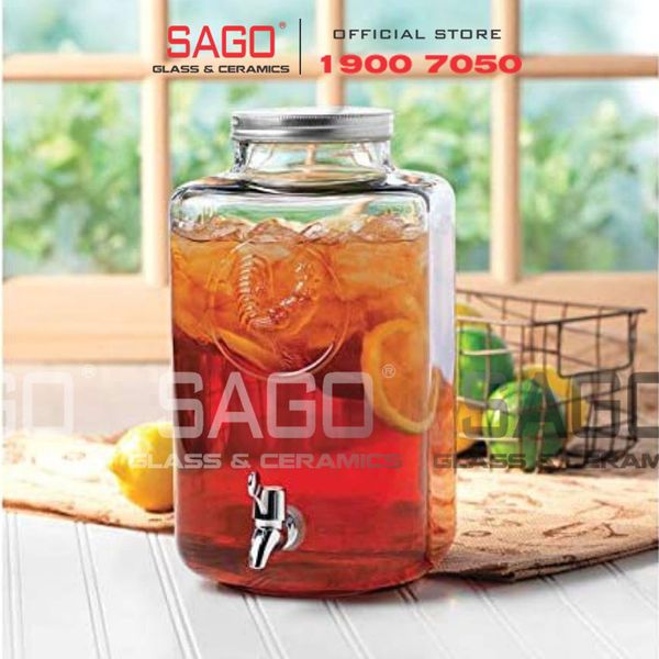  LIBBEY 92154 - Bình Thủy Tinh Libbey Rooster Dispenser 7200ml | Nhập Khẩu U.S 