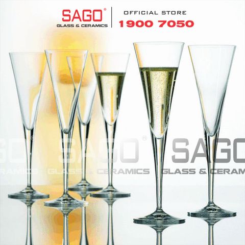  Pasabahce 44305 - Ly Thủy Tinh Pasabahce V Line Champagne Flute Glass 150ml | Nhập Khẩu Thổ Nhĩ Kỳ 