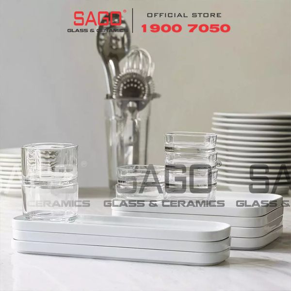  Ocean P03720 - Ly Thủy Tinh Ocean Verrine Shallow Bowl Glass 3'' | Nhập Khẩu Thái Lan 