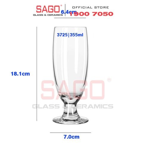  LIBBEY 3725 - Ly thủy tinh Libbey Embassy Beer 355ml | Thủy Tinh Cao Cấp 