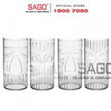  LIBBEY 992038 - Ly Thủy Tinh Libbey Tiki Gods Mixed 490ml | Nhập Khẩu E.U 