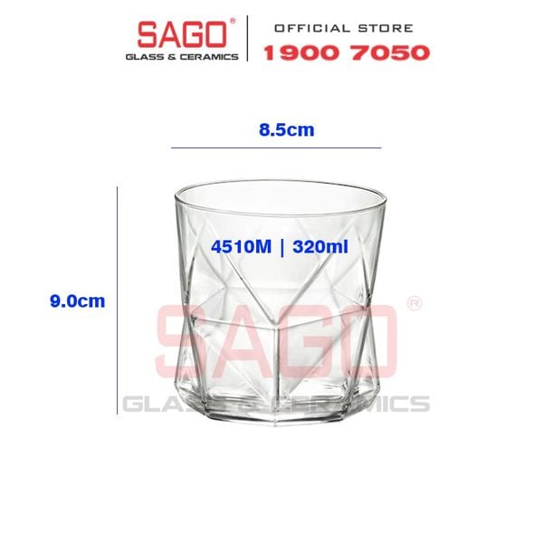  Bormioli Rocco 234510M - Ly Thủy Tinh Bormioli Rocco Cassiopea 320ml | Nhập Khẩu Italia 