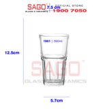  Ocean P01961 - Ly Thủy Tinh Ocean Central Hi Ball 300ml | Nhập Khẩu Thái Lan 