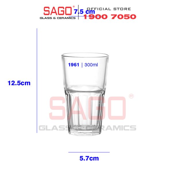  Ocean P01961 - Ly Thủy Tinh Ocean Central Hi Ball 300ml | Nhập Khẩu Thái Lan 