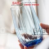  Deli JS5139-1B - Ly Thủy Tinh Deli Linka Blue Hight Ball Glass 510ml | Thủy Tinh Cao Cấp 