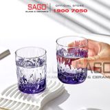  DELI JS5179P - Ly Thủy Tinh Deli Sogente Pink Rock glass 355ml | Thủy Tinh Cao Cấp 