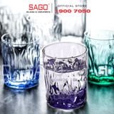  DELI JS5179P - Ly Thủy Tinh Deli Sogente Pink Rock glass 355ml | Thủy Tinh Cao Cấp 