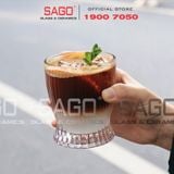  Deli DSKB162-1A - Ly Thủy Tinh Deli Stripes Rock Glass 280ml | Thủy Tinh Cao Cấp 