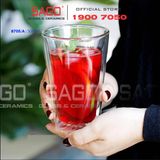  Wilmax England 888705/A - Ly Thủy Tinh 2 lớp Wilmax England Thermo 300ml | Thủy Tinh Cao Cấp Chịu Nhiệt 