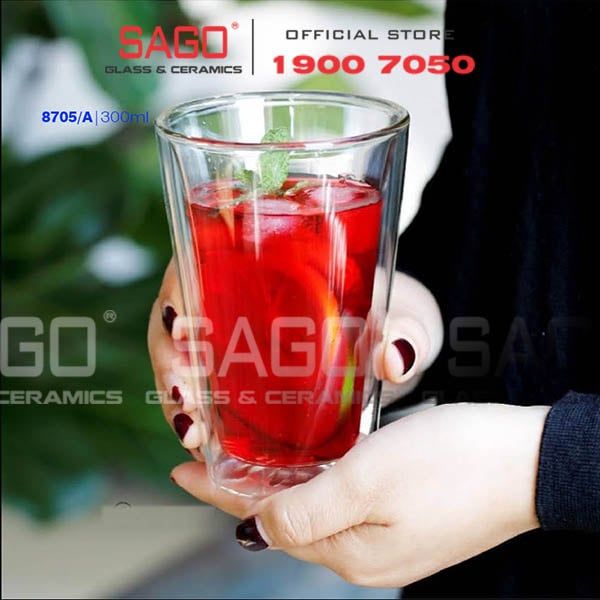  Wilmax England 888705/A - Ly Thủy Tinh 2 lớp Wilmax England Thermo 300ml | Thủy Tinh Cao Cấp Chịu Nhiệt 
