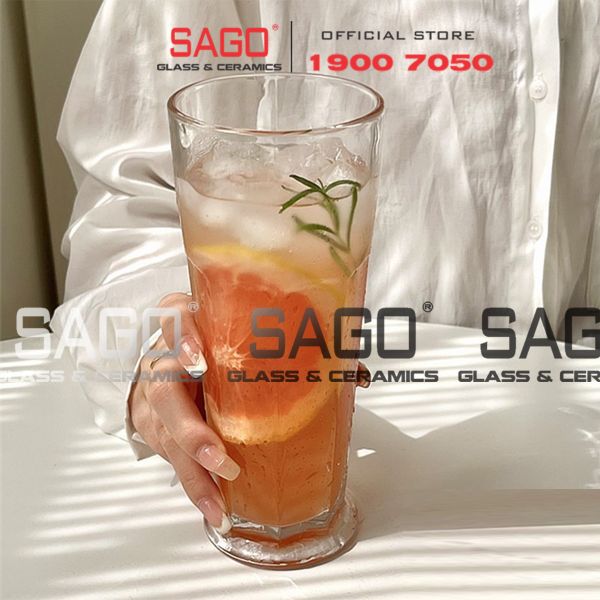  INS 82192 - Ly Thủy Tinh Sọc INS Gibraltar Beverage 370ml | Thủy Tinh Cao Cấp 