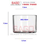  LIBBEY 280 - Ly Thủy Tinh Libbey Candle Bowl 155ml | Nhập Khẩu USA 